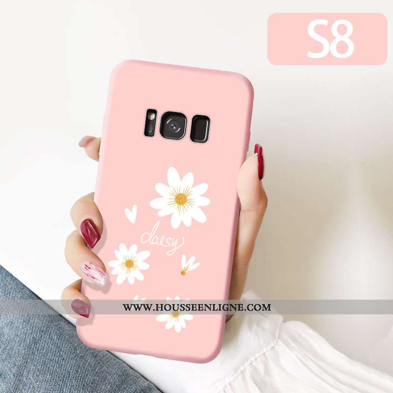 Étui Samsung Galaxy S8 Délavé En Daim Personnalité Créatif Légères Charmant Tendance Pu Jaune
