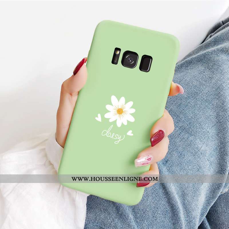 Étui Samsung Galaxy S8 Délavé En Daim Personnalité Créatif Légères Charmant Tendance Pu Jaune