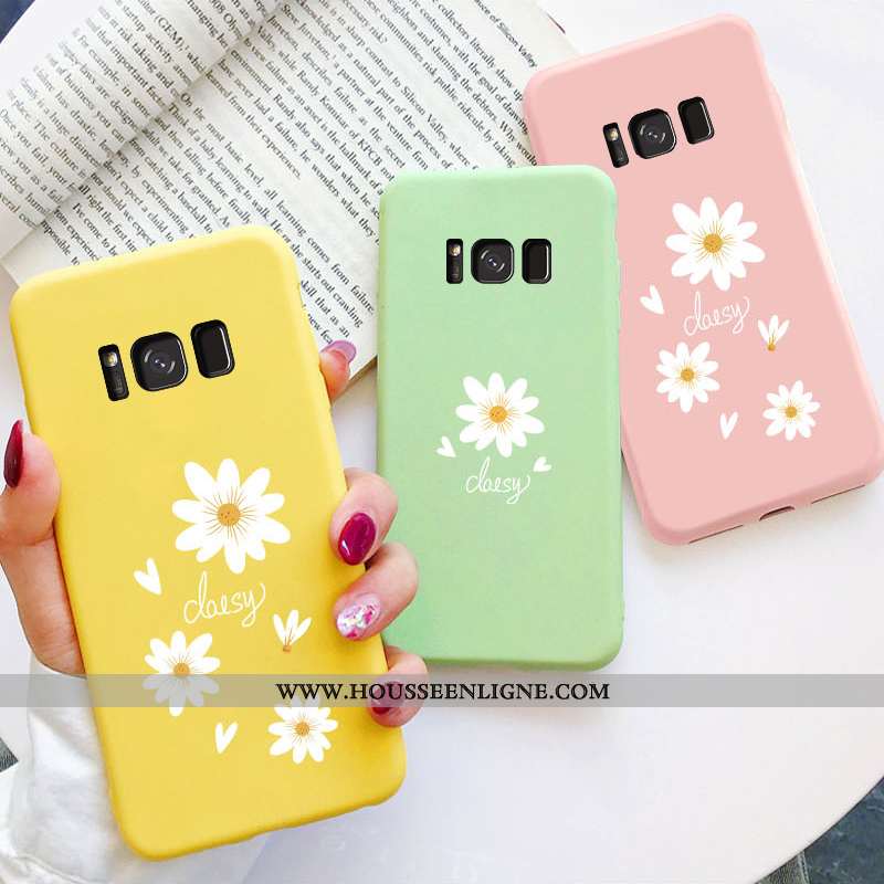 Étui Samsung Galaxy S8 Délavé En Daim Personnalité Créatif Légères Charmant Tendance Pu Jaune