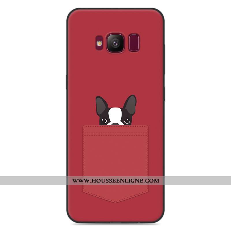 Étui Samsung Galaxy S8+ Fluide Doux Silicone Incassable Protection Gris Coque