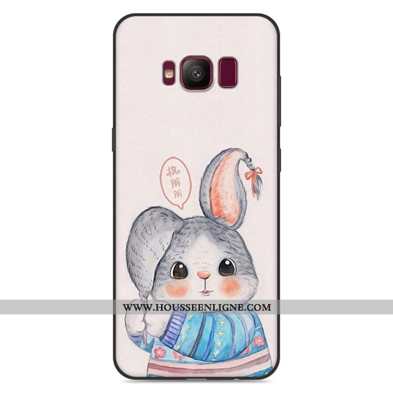 Étui Samsung Galaxy S8+ Fluide Doux Silicone Incassable Protection Gris Coque