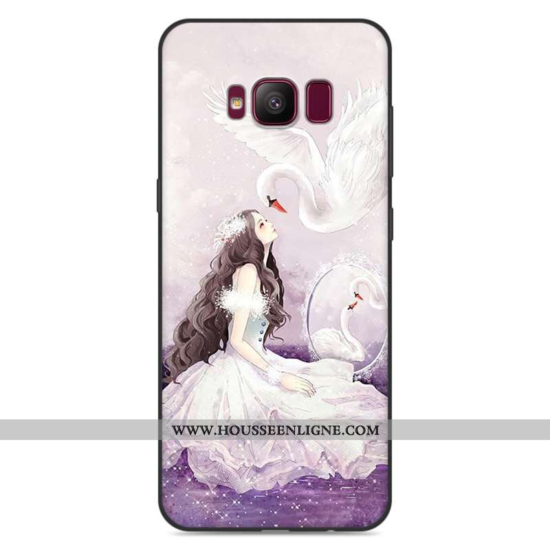 Étui Samsung Galaxy S8+ Fluide Doux Silicone Incassable Protection Gris Coque