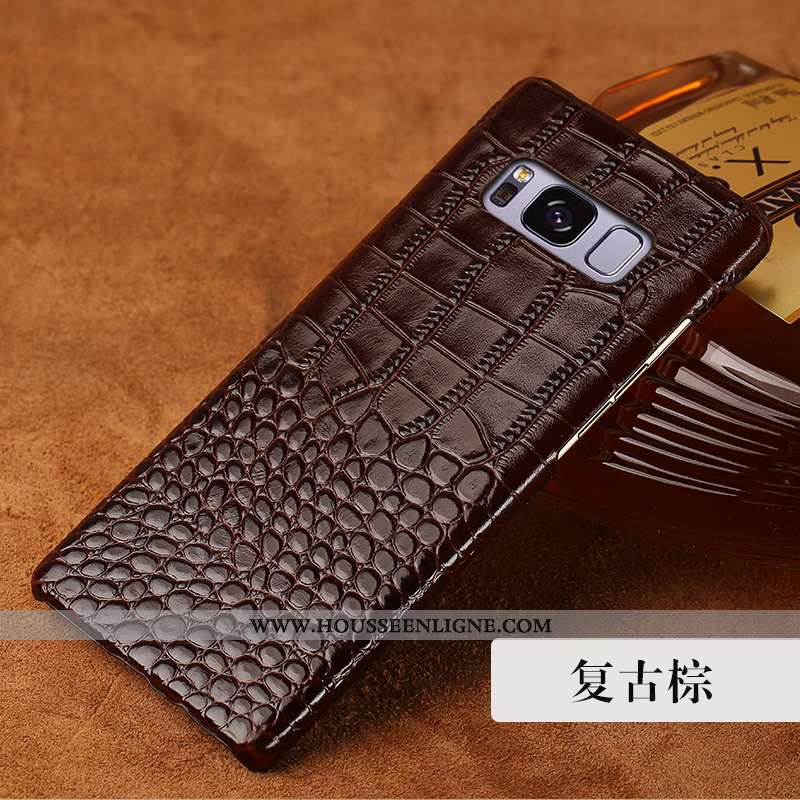 Étui Samsung Galaxy S8+ Personnalité Créatif Personnalisé Nouveau Cuir Véritable Incassable Téléphon
