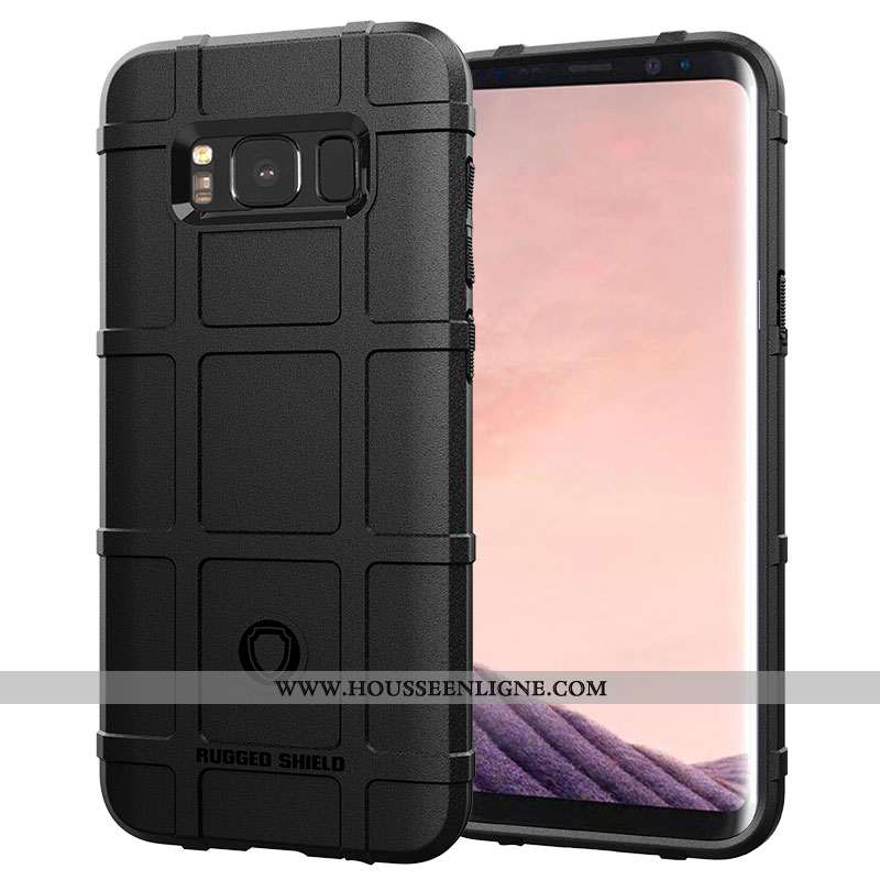 Étui Samsung Galaxy S8+ Personnalité Créatif Silicone Tout Compris Incassable Coque Noir