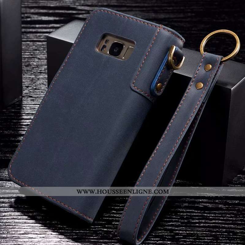 Étui Samsung Galaxy S8+ Protection Cuir Véritable Luxe Incassable Téléphone Portable Étoile Tout Com
