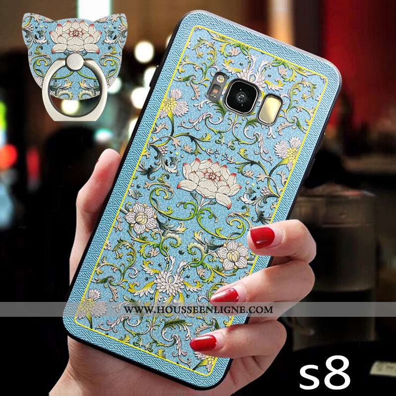Étui Samsung Galaxy S8 Protection Ornements Suspendus Personnalité Vent Coque Style Chinois Silicone