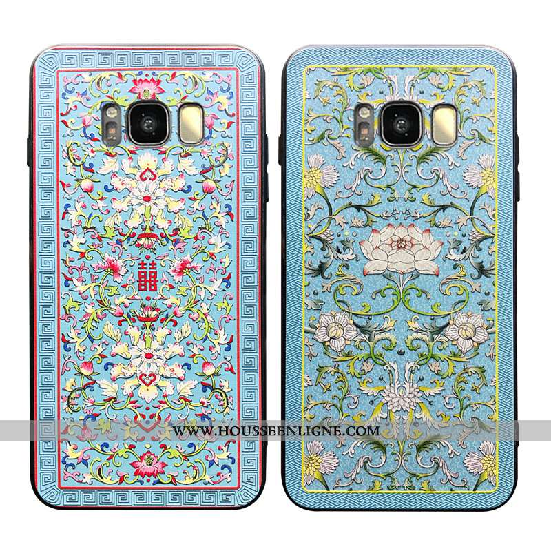 Étui Samsung Galaxy S8 Protection Ornements Suspendus Personnalité Vent Coque Style Chinois Silicone