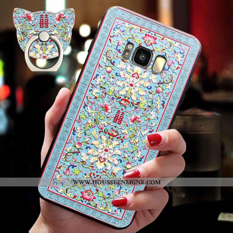Étui Samsung Galaxy S8 Protection Ornements Suspendus Personnalité Vent Coque Style Chinois Silicone