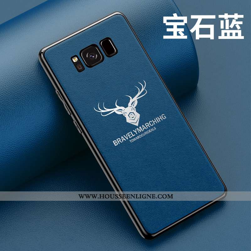 Étui Samsung Galaxy S8 Silicone Protection Coque Rouge Créatif Personnalité Délavé En Daim