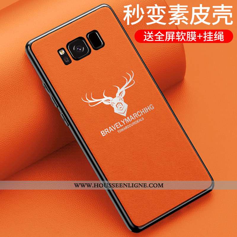 Étui Samsung Galaxy S8 Silicone Protection Coque Rouge Créatif Personnalité Délavé En Daim