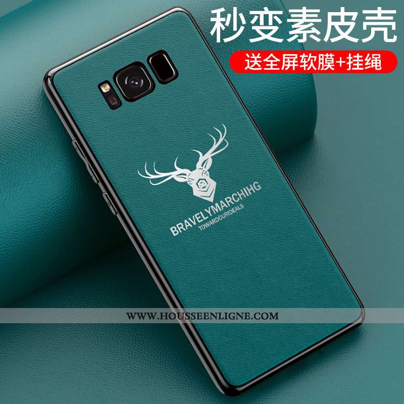 Étui Samsung Galaxy S8 Silicone Protection Coque Rouge Créatif Personnalité Délavé En Daim