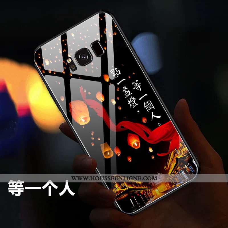 Étui Samsung Galaxy S8 Tendance Légère Rouge Personnalisé Étoile Téléphone Portable Incassable