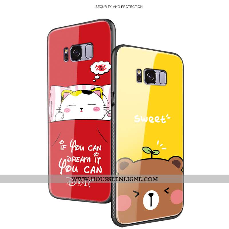 Étui Samsung Galaxy S8+ Tendance Protection Dessin Animé Jaune Difficile Luxe Créatif
