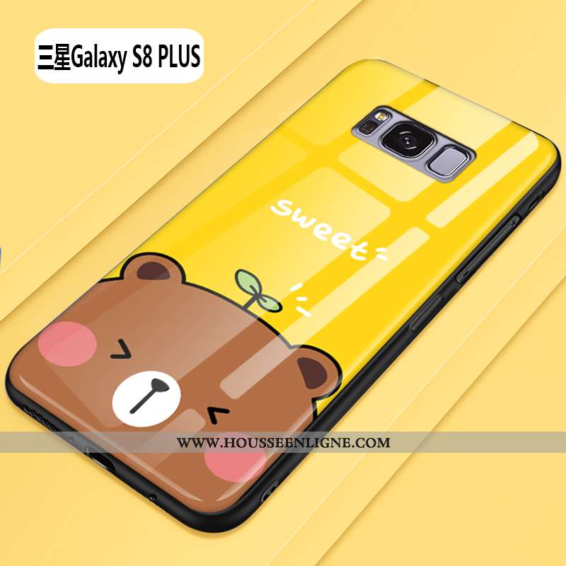Étui Samsung Galaxy S8+ Tendance Protection Dessin Animé Jaune Difficile Luxe Créatif