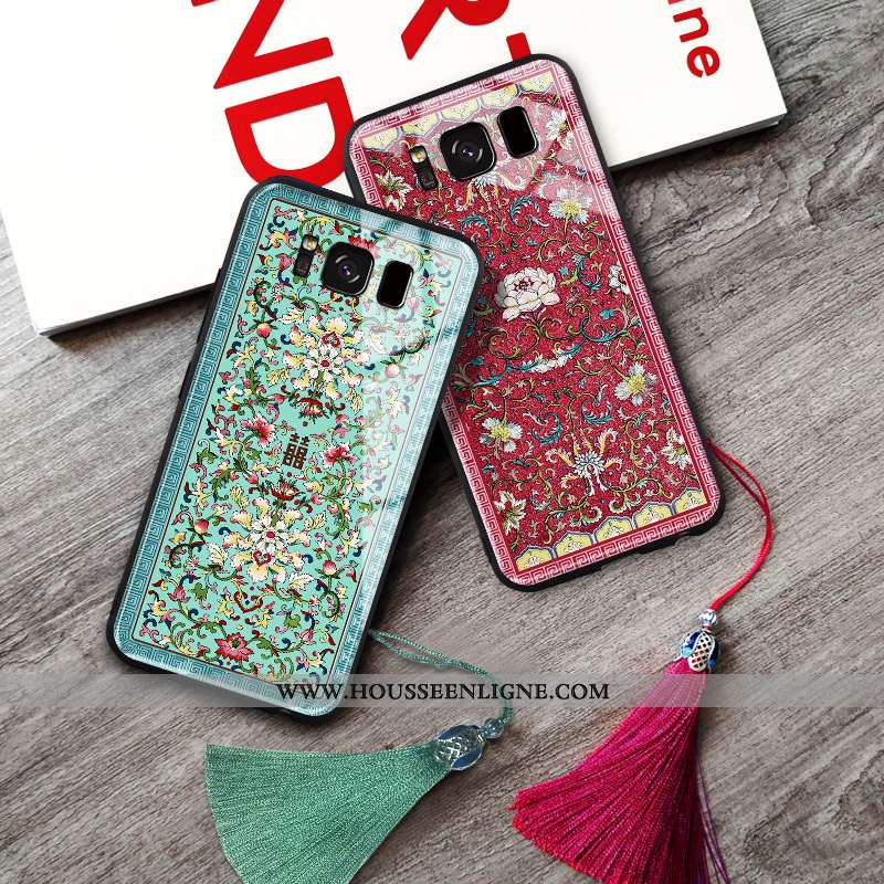 Étui Samsung Galaxy S8+ Tendance Silicone Personnalité Tout Compris Créatif Vert Verte