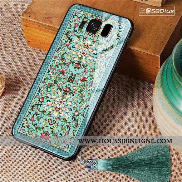 Étui Samsung Galaxy S8+ Tendance Silicone Personnalité Tout Compris Créatif Vert Verte