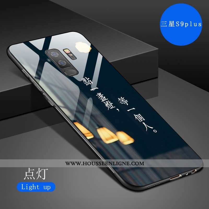 Étui Samsung Galaxy S9+ Créatif Dessin Animé Fluide Doux Tout Compris Art Net Rouge Incassable Gris