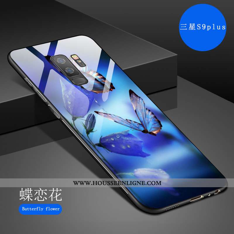 Étui Samsung Galaxy S9+ Créatif Dessin Animé Fluide Doux Tout Compris Art Net Rouge Incassable Gris