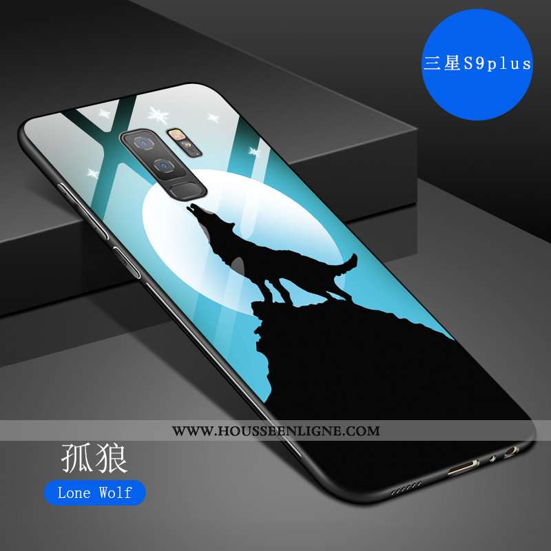 Étui Samsung Galaxy S9+ Créatif Dessin Animé Fluide Doux Tout Compris Art Net Rouge Incassable Gris