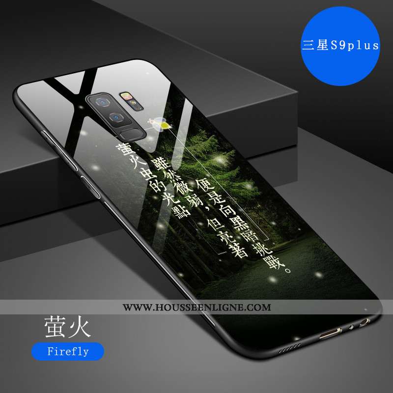 Étui Samsung Galaxy S9+ Créatif Dessin Animé Fluide Doux Tout Compris Art Net Rouge Incassable Gris