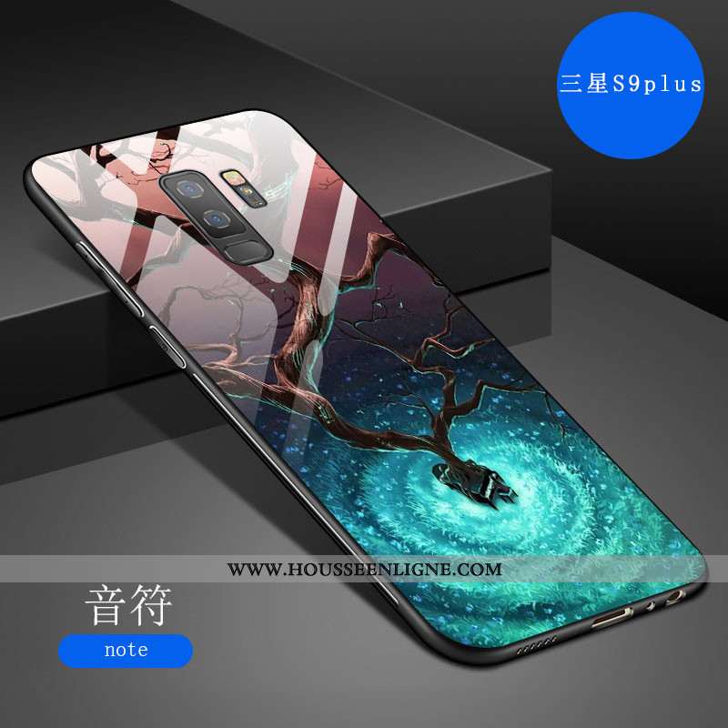 Étui Samsung Galaxy S9+ Créatif Dessin Animé Fluide Doux Tout Compris Art Net Rouge Incassable Gris