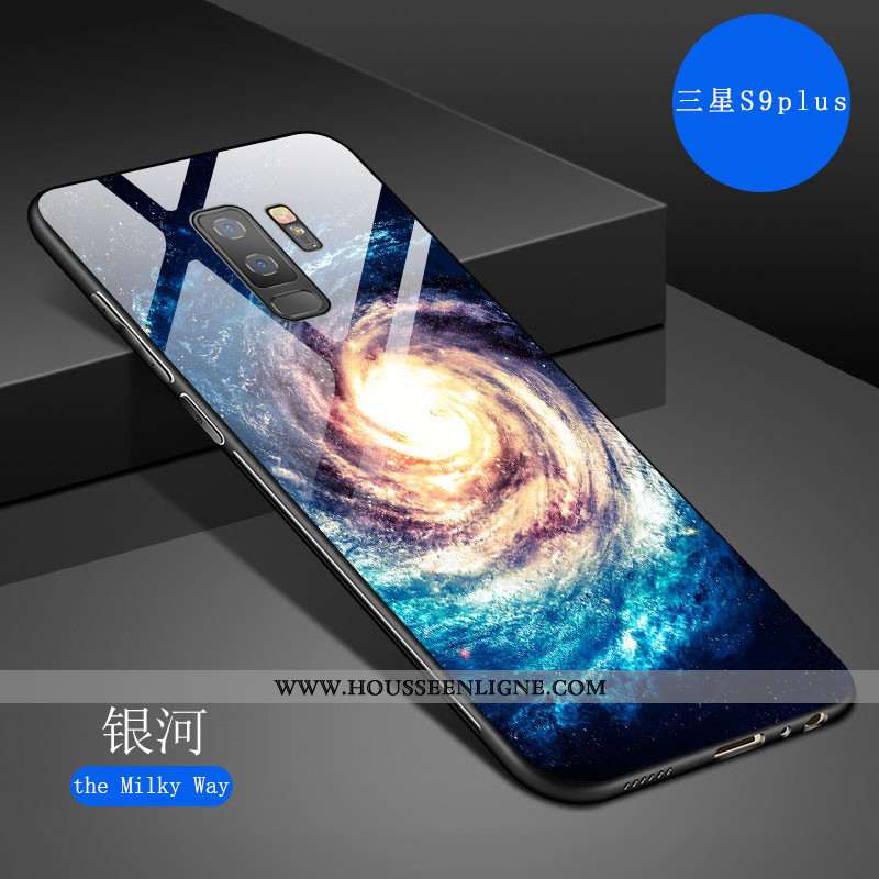Étui Samsung Galaxy S9+ Créatif Dessin Animé Fluide Doux Tout Compris Art Net Rouge Incassable Gris