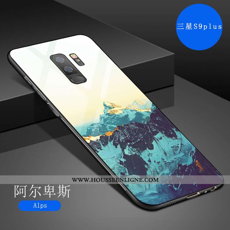 Étui Samsung Galaxy S9+ Créatif Dessin Animé Fluide Doux Tout Compris Art Net Rouge Incassable Gris