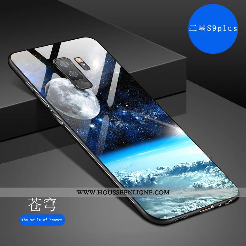 Étui Samsung Galaxy S9+ Créatif Dessin Animé Fluide Doux Tout Compris Art Net Rouge Incassable Gris