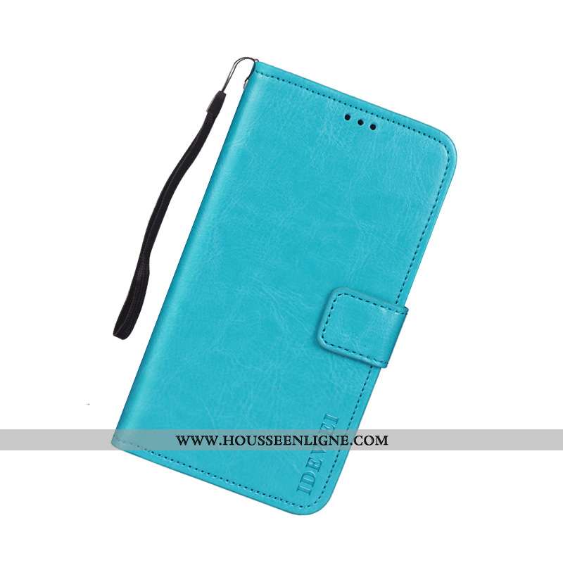 Étui Samsung Galaxy S9 Cuir Fluide Doux Pu Incassable Bleu Marin Étoile Protection Bleu Foncé