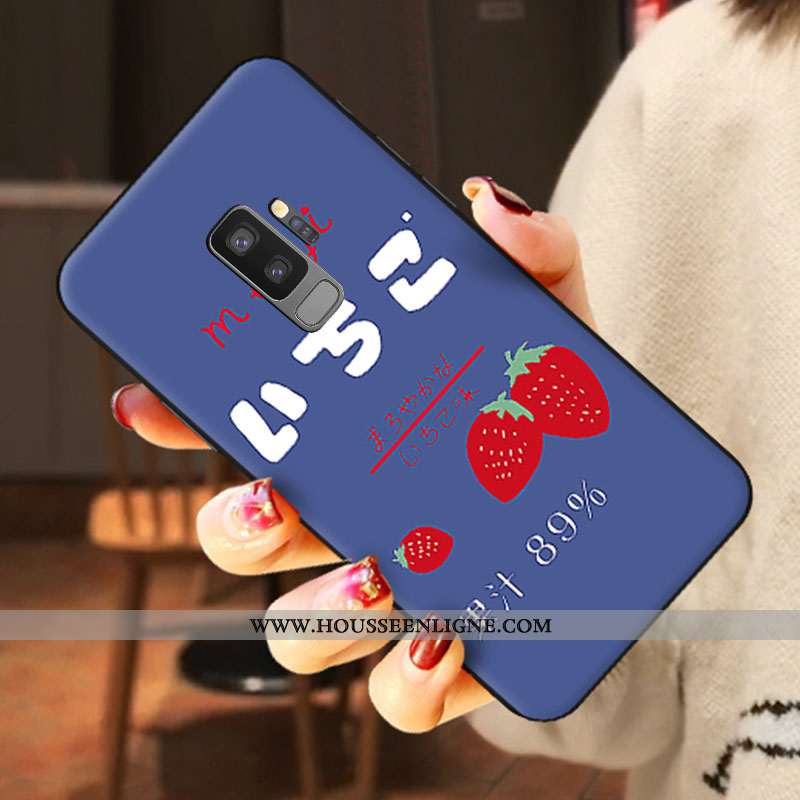 Étui Samsung Galaxy S9+ Dessin Animé Tendance Net Rouge Amoureux Bleu Étoile