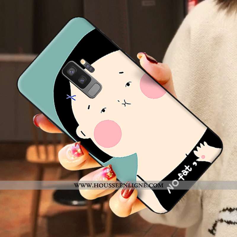 Étui Samsung Galaxy S9+ Dessin Animé Tendance Net Rouge Amoureux Bleu Étoile