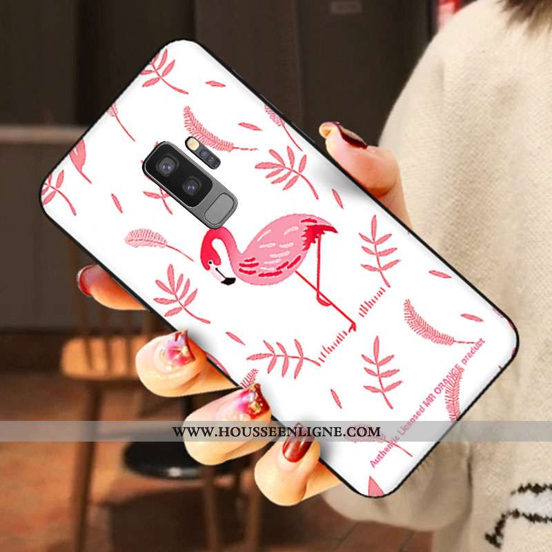 Étui Samsung Galaxy S9+ Dessin Animé Tendance Net Rouge Amoureux Bleu Étoile