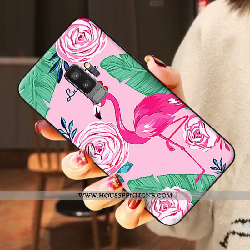 Étui Samsung Galaxy S9+ Dessin Animé Tendance Net Rouge Amoureux Bleu Étoile
