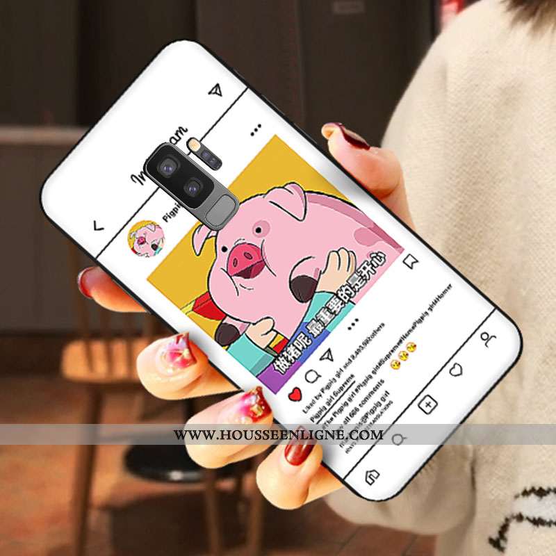 Étui Samsung Galaxy S9+ Dessin Animé Tendance Net Rouge Amoureux Bleu Étoile