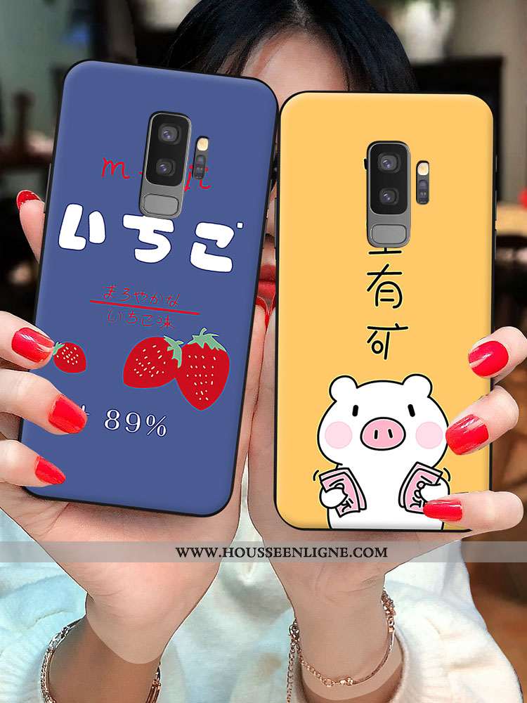 Étui Samsung Galaxy S9+ Dessin Animé Tendance Net Rouge Amoureux Bleu Étoile