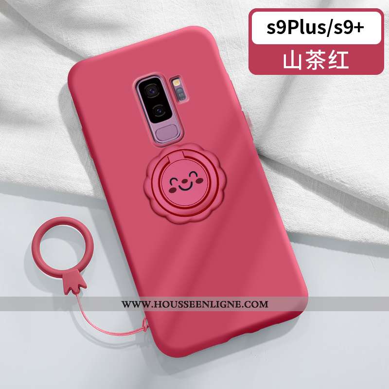 Étui Samsung Galaxy S9+ Légère Fluide Doux Vent Souriant Tendance Créatif Personnalité Bleu