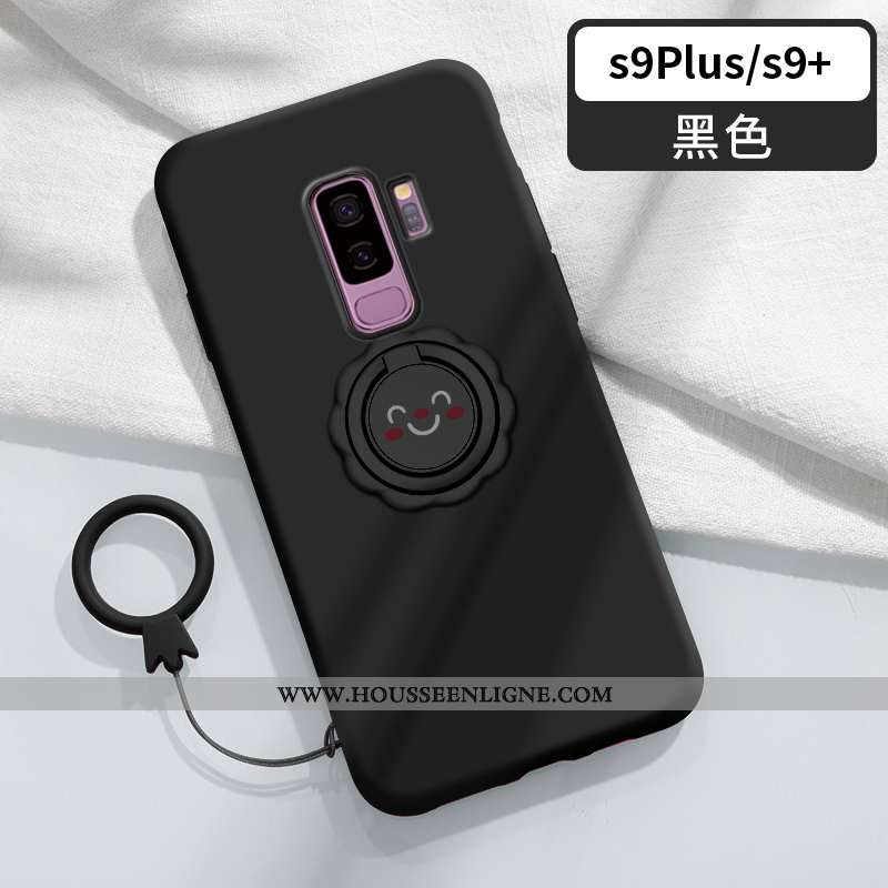 Étui Samsung Galaxy S9+ Légère Fluide Doux Vent Souriant Tendance Créatif Personnalité Bleu