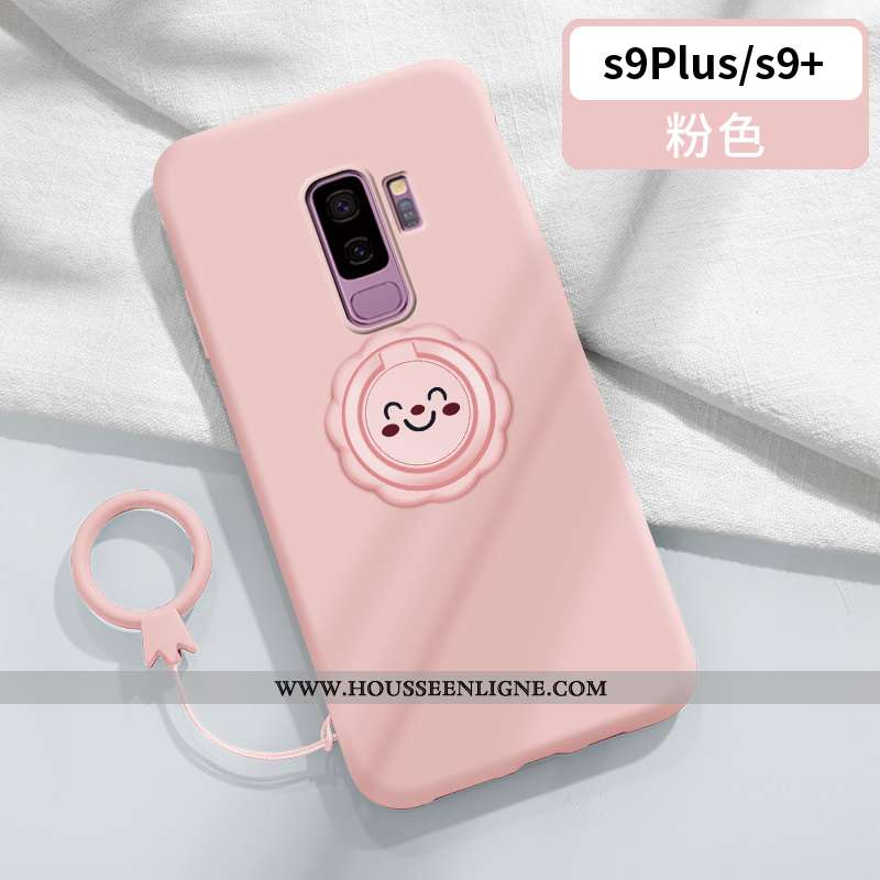 Étui Samsung Galaxy S9+ Légère Fluide Doux Vent Souriant Tendance Créatif Personnalité Bleu
