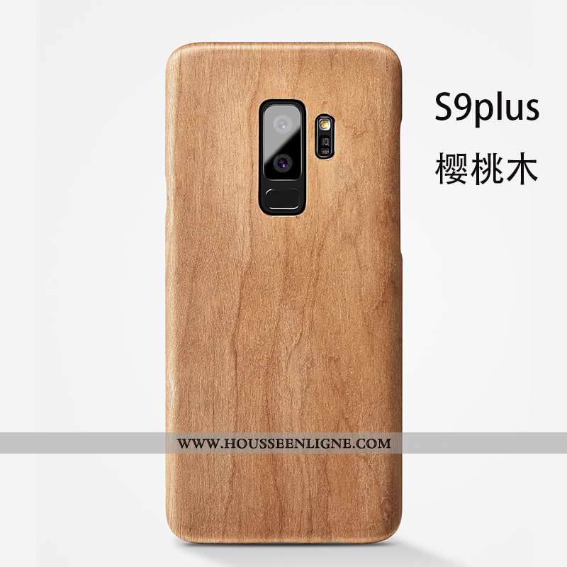 Étui Samsung Galaxy S9+ Légère Protection Marron Simple Personnalité Téléphone Portable Qualité