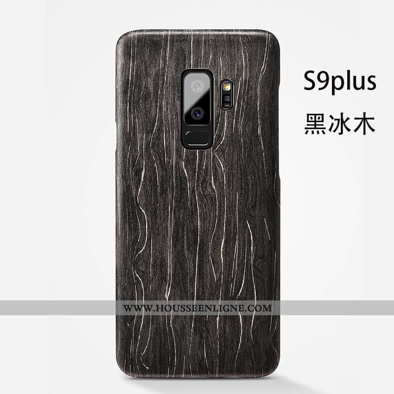 Étui Samsung Galaxy S9+ Légère Protection Marron Simple Personnalité Téléphone Portable Qualité