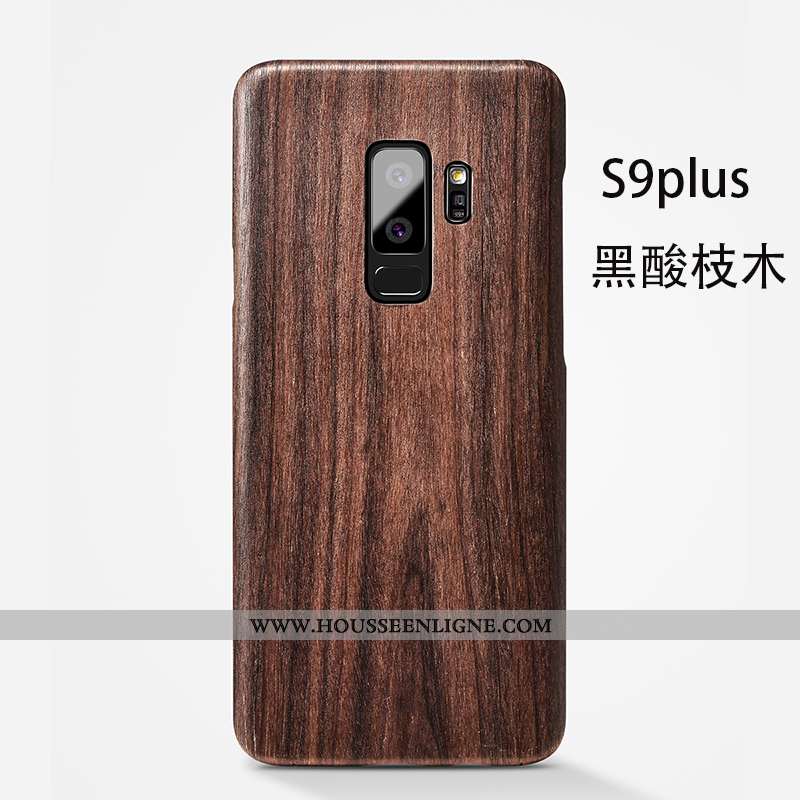 Étui Samsung Galaxy S9+ Légère Protection Marron Simple Personnalité Téléphone Portable Qualité
