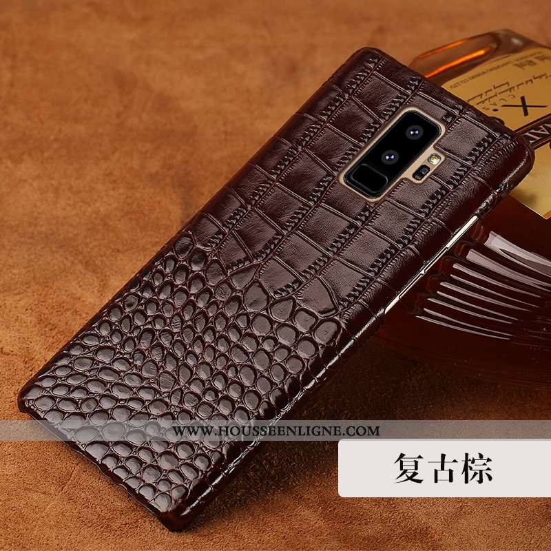 Étui Samsung Galaxy S9+ Personnalité Créatif Incassable Luxe Cuir Étoile Rouge