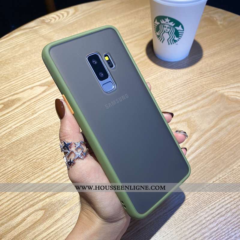 Étui Samsung Galaxy S9+ Personnalité Créatif Téléphone Portable Simple Protection Nouveau Étoile Rou