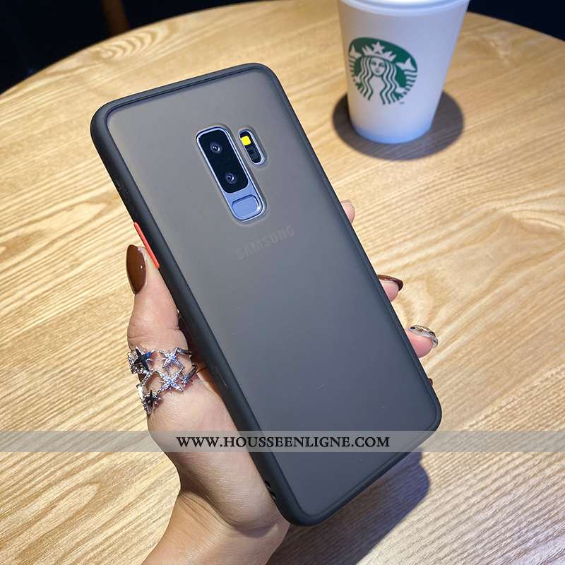Étui Samsung Galaxy S9+ Personnalité Créatif Téléphone Portable Simple Protection Nouveau Étoile Rou