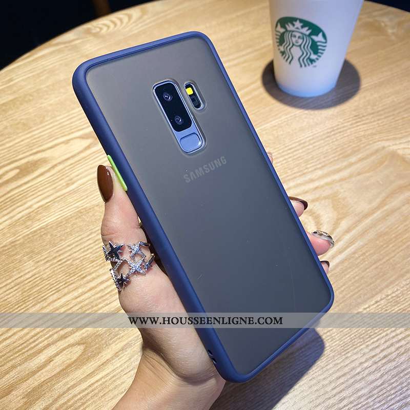 Étui Samsung Galaxy S9+ Personnalité Créatif Téléphone Portable Simple Protection Nouveau Étoile Rou