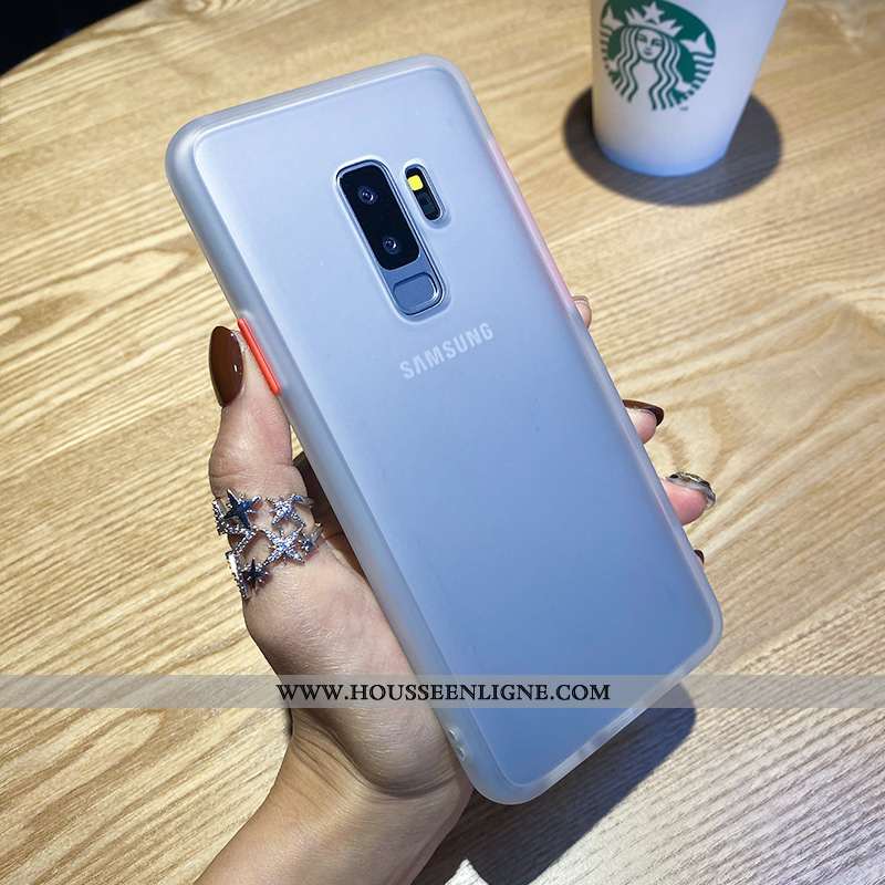 Étui Samsung Galaxy S9+ Personnalité Créatif Téléphone Portable Simple Protection Nouveau Étoile Rou