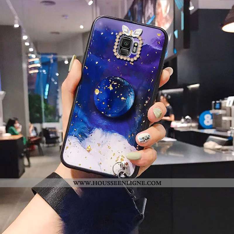 Étui Samsung Galaxy S9 Protection Ornements Suspendus Rouge Incassable Tout Compris Dessin Animé