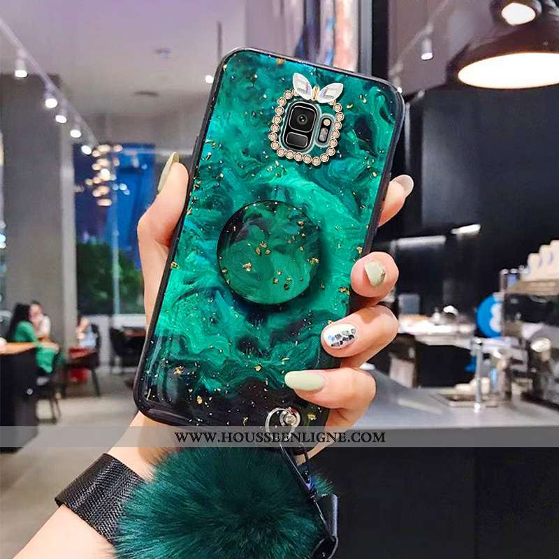Étui Samsung Galaxy S9 Protection Ornements Suspendus Rouge Incassable Tout Compris Dessin Animé