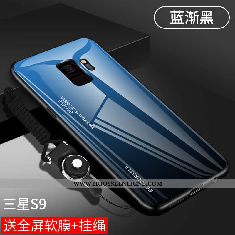 Étui Samsung Galaxy S9 Protection Verre Nouveau Ultra Créatif Étoile Tendance Violet