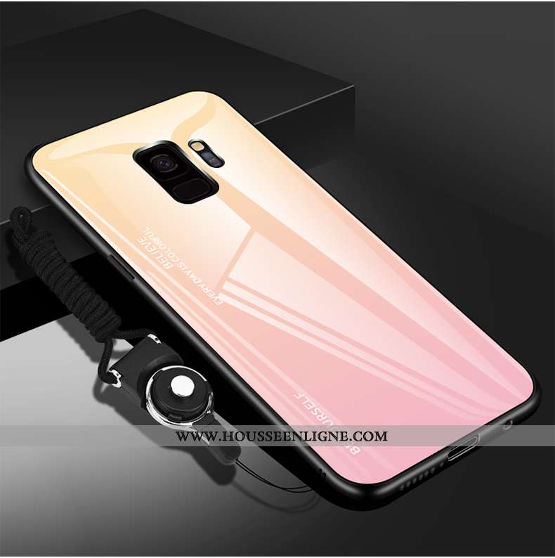 Étui Samsung Galaxy S9 Protection Verre Nouveau Ultra Créatif Étoile Tendance Violet